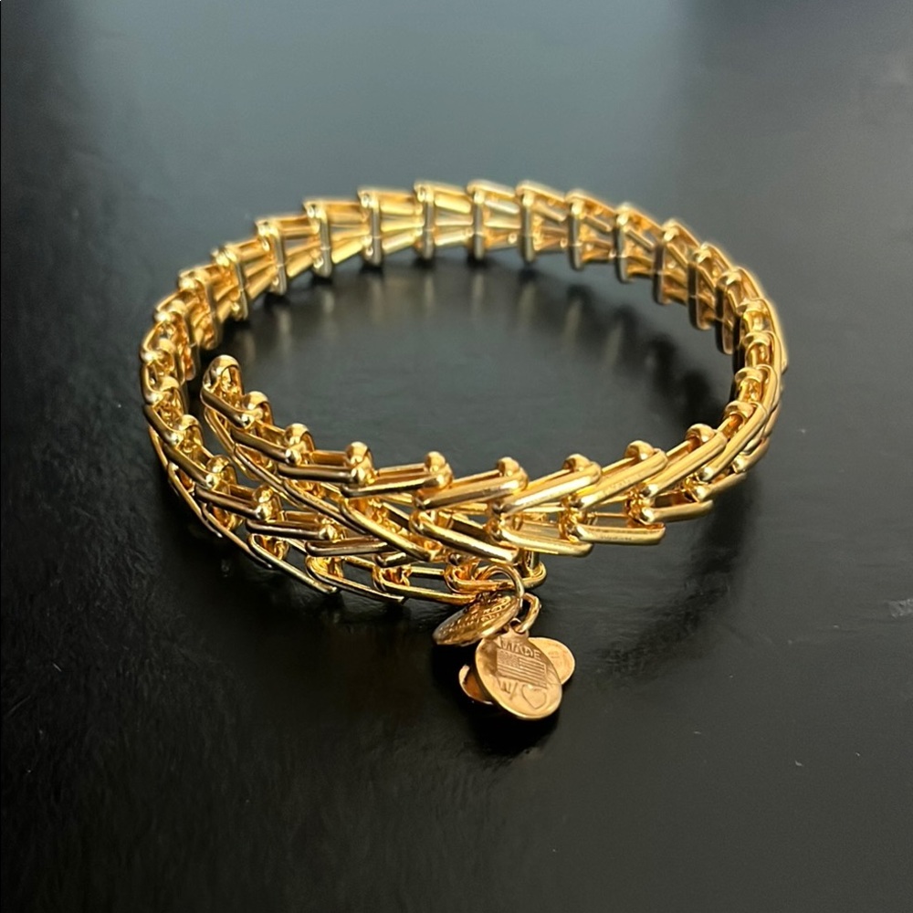 Luxurious Chain-Link stretchy pliable Bracelet with small Charms Easy ON/OFF
